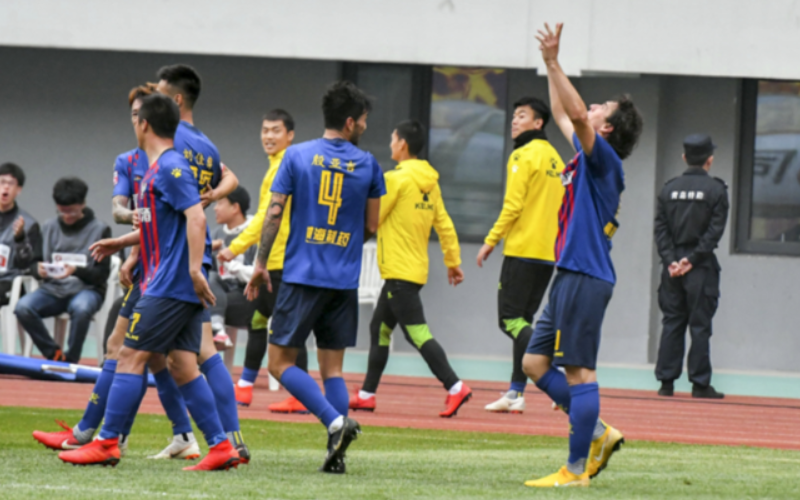 3：0青岛黄海主场战胜黑龙江FC